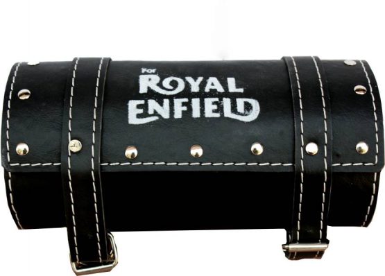 One-side Black Leatherette Motorbike Saddlebag  (0.2 L)