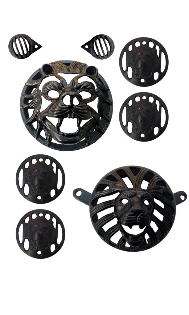 royal enfield headlight grill set