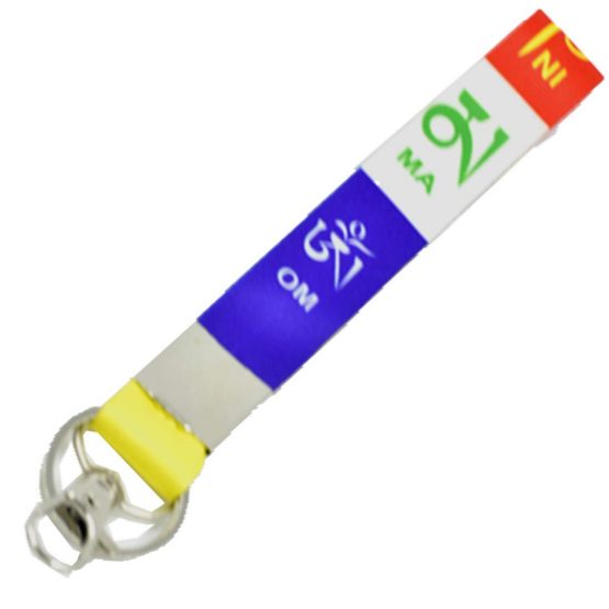 Monk 29 Fabric Locking ID for Tibetan Ladakh Prayer Multicolor Keychain (Small Size)