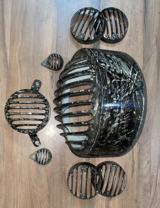 Camouflage Light Protection Grill Set for Royal Enfield Motorcycles