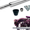 Long Bottle Bada Punjab Dholki Silencer Exhaust for Royal Enfield Classic 350, Standard, Electra (Chrome) - Image 2